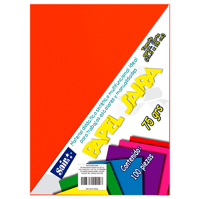 PAPEL BOND #07 MANDARINA T/C C/100