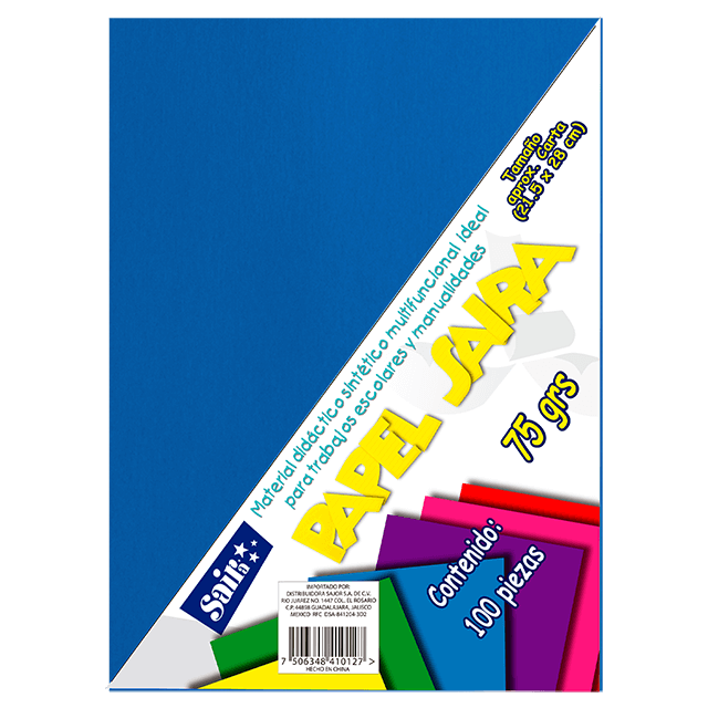 PAPEL BOND #11 AZUL MARINO (CLARO) T/C C/100