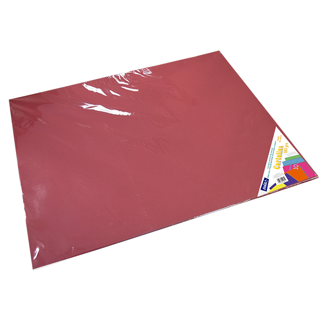 CARTULINA PAQ C/10 C-34 VINO 50X65 180 GM