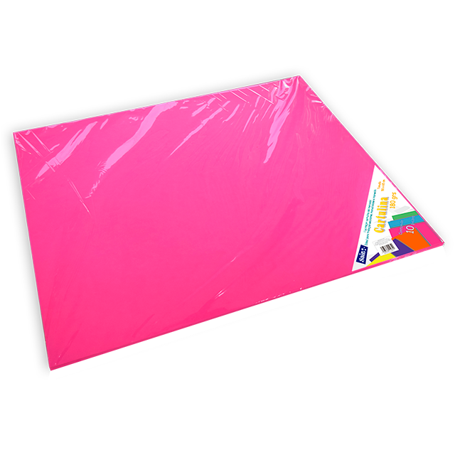 CARTULINA PAQ C/10 C-36 ROSA MEXICANO 50X65 180 GM