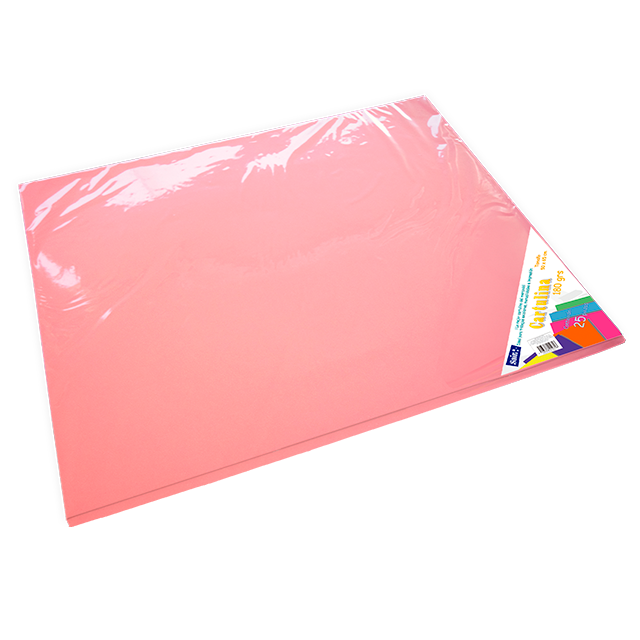 CARTULINA PAQ C/25 C-37 SALMON 50X65 180 GM