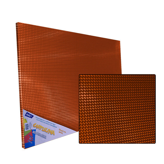 CARTULINA HOLOGRAFICA COBRE 50X65 C/10