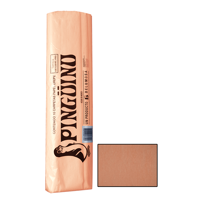 PINGUINO PAPEL CREPE 21 SALMON CAJA C/250