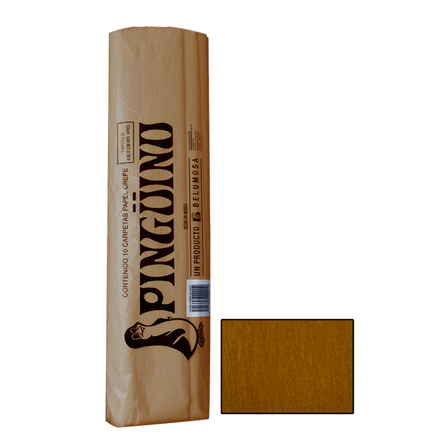 PINGUINO PAPEL CREPE 26 OCRE CAJA C/250