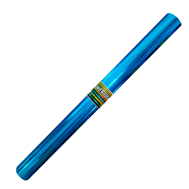 METALICO PAPEL ROLLO 25 MTS AZUL CLARO