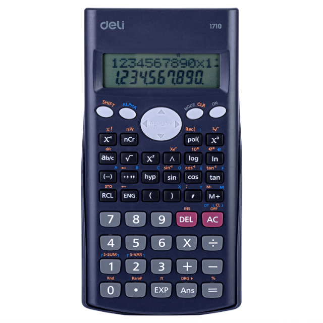 Deli 1710 Calculadora Científica azul oscuro pza