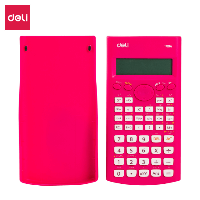 Deli 1710A Calculadora Científica rosa pza