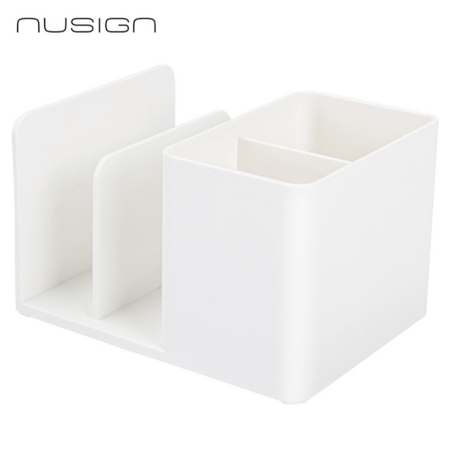 Deli NS950 Organizador de escritorio blanco para pluma/libreta chico pza