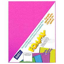 FOAMY PLUSH PASTO 02 FUCSIA T/CARTA PQT C/10