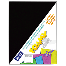 FOAMY PLUSH PASTO 15 NEGRO T/CARTA PQT C/10