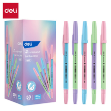 Deli Q6Z Bolígrafo azul 0.7mm caja c/50 pzas