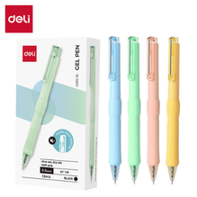 Deli G265-BK Bolígrafo retráctil de gel negro 0.5mm caja c/12 pzas