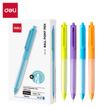 Deli Q51-BL Bolígrafo retráctil azul 0.7mm caja c/12 pzas
