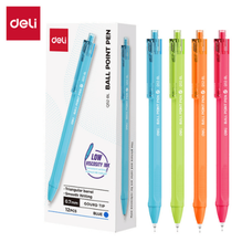 Deli Q52-BL Bolígrafo retráctil azul 0.7mm caja c/12 pzas