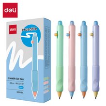 Deli G310-BL Bolígrafo retráctil de gel borrable azul 0.5mm caja c/12 pzas