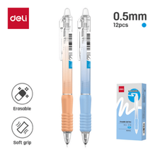 Deli G309-BK Bolígrafo retráctil de gel borrable azul 0.5mm caja c/12 pzas
