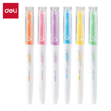 Deli U226 Marcatexto fluorescente colores surtidos blister c/6 pzas