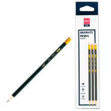 Deli EU20000 Lápiz de grafito  azul oscuro HB Caja C/12 pzas