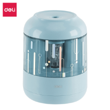 Deli H508-BL Sacapuntas electrico azul con depósito pza