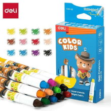Deli C211-12 Crayones de gel giratorios con 12 pzas inner c/12 cajas