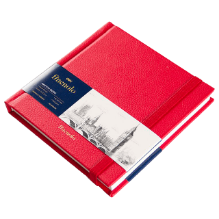 Deli C285 Cuaderno para dibujo rojo 12cmX12cm 40 hojas 160 gr pza