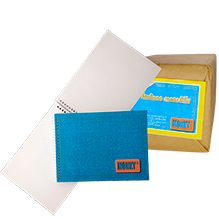 CUADERNO ITALIANO BLANCO 100 HOJAS PAQ. C/50