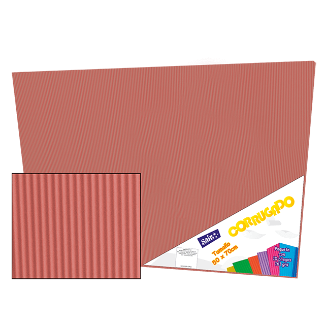 CORRUGADO 50X70 161-07 ROSA PALO PQT C/10