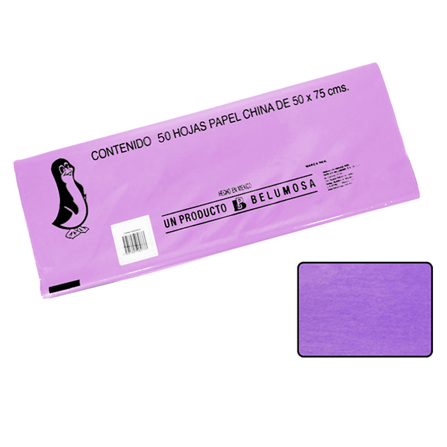 CHINA PAPEL BELUMOSA 20 C/50 NO.12 LILA
