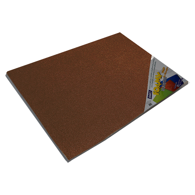 FOAMY DIAMANTADO 43x56 27 CAFE  PQT C/10