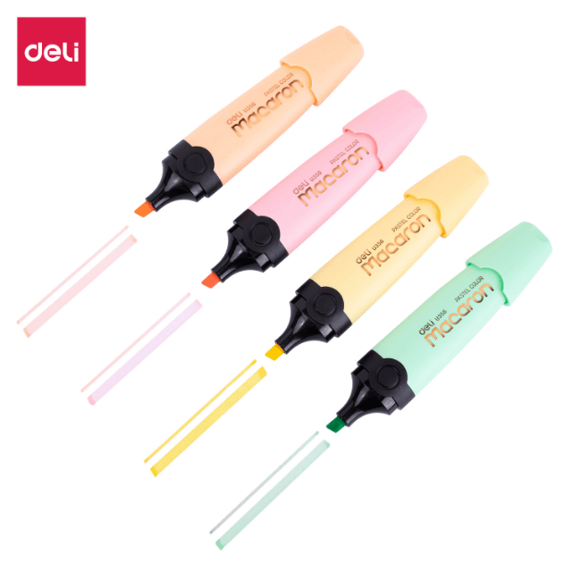 Deli U356-GN Marcatexto pastel verde caja c/12 pzas