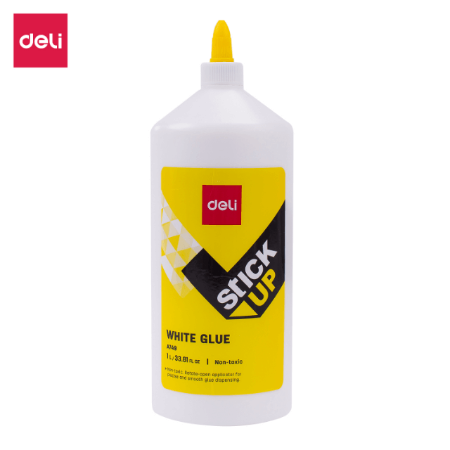Deli A74913 Pegamento blanco 1000ml caja c/12 pzas
