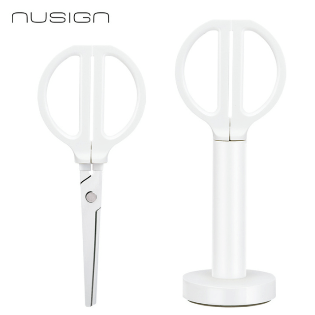 Deli NS051 Tijera con soporte blanca 7 pulgadas pza