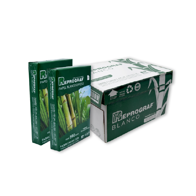 REPROGRAF PAPEL BOND 75 GRS T/OFICIO CAJA C/5000