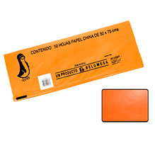 CHINA PAPEL BELUMOSA 20 C/50 NO. 4 NARANJA
