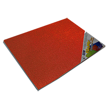 FOAMY DIAMANTADO 43x56  21 ROJO ESCARLATA PQT C/10