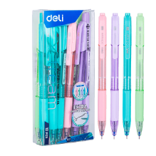 Deli Q199-BL Bolígrafo ball point azul 0.7mm caja c/12 pzas