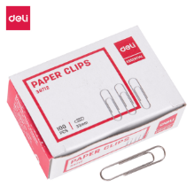 Deli 39712 Clips #4 plata inner c/10 cajas de 100 pzas c/u