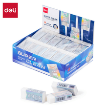 Deli H314 Borrador blanco caja exhibidora c/24 pzas