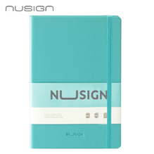 Deli NS281-BL Libreta de piel azul 96 hojas 210x140mm caja c/12 pzas